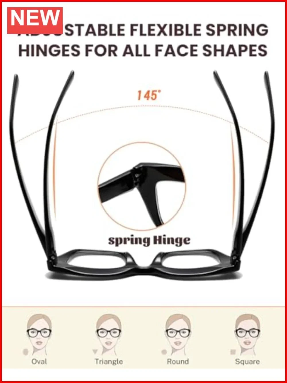 Blue Light Blocking Reading Glasses for Women Oversized 3 Pack Retro Spring